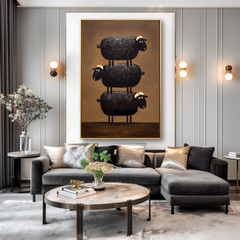 Black Sheep – Minimalist Animal Wall Art