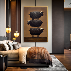 Black Sheep – Minimalist Animal Wall Art