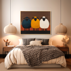 Sheep I – Minimalist Animal Wall Art