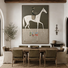 Mist Plains Horse – Western Folk Wall Art