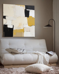Large Acrylic Painting On Canvas Abstract Oil Painting Farme Original Modern Wall Art Home Decor
