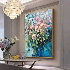 Spring – Textured Floral Oil Painting