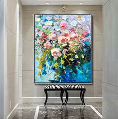 Spring – Textured Floral Oil Painting