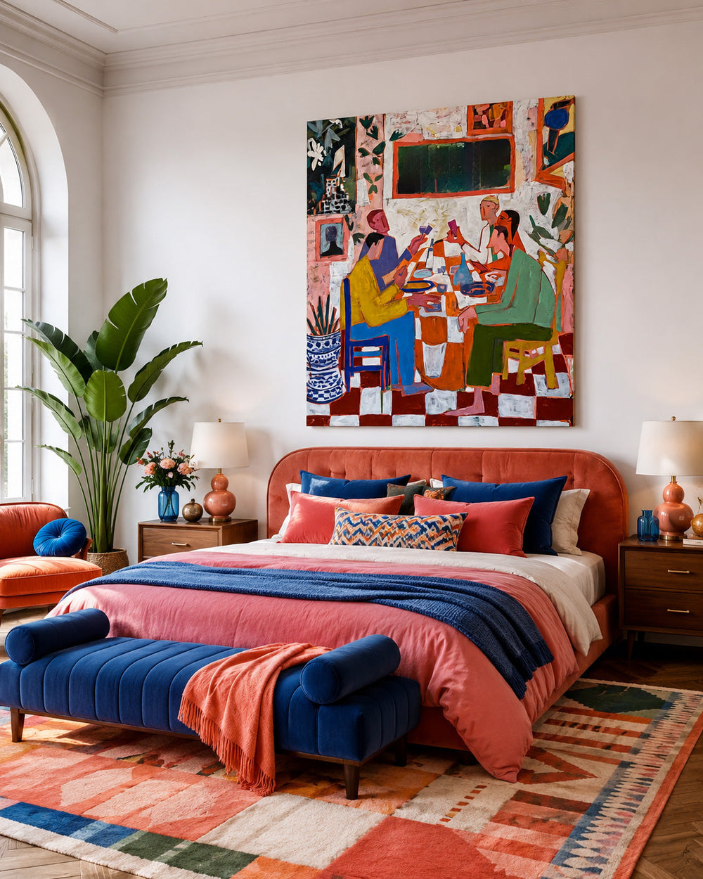 Expressive Figurative Art With Rich Texture Ideal For Contemporary Living Spaces