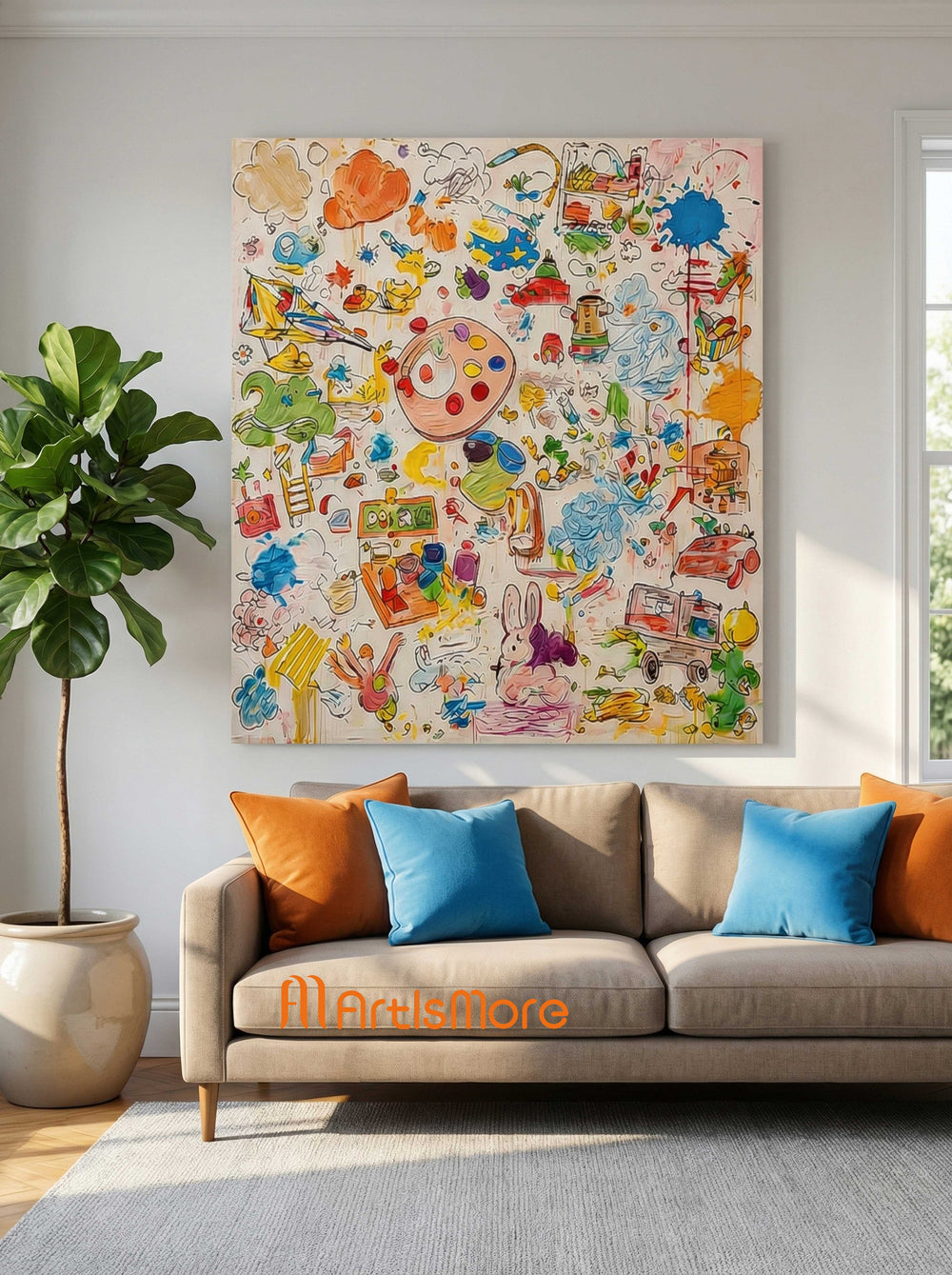 Abstract Canvas Art #AB799