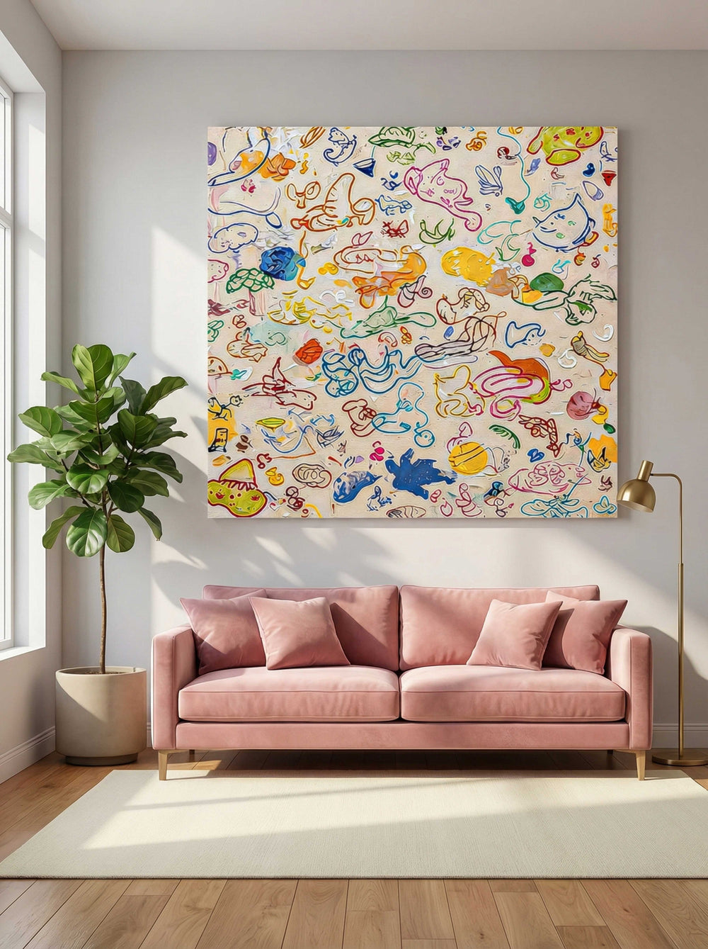 Abstract Canvas Art #AB797