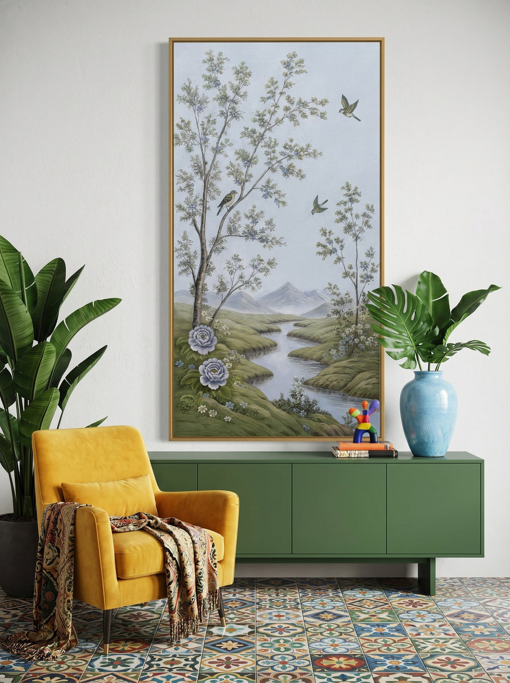 Classical style Living Room Wall Art Modern Countryside Painting Mural Featuring Landscapes Artwork