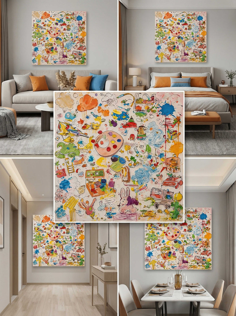 Abstract Canvas Art #AB799