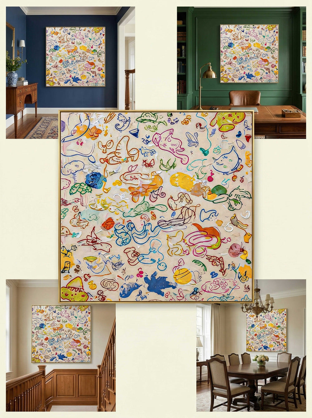 Abstract Canvas Art #AB797