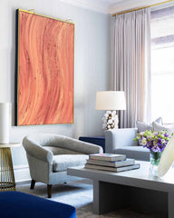 Orange Texture Minimalist Oil Painting On Canvas Large Abstract Acrylic Painting Original Wall Art Home Decor