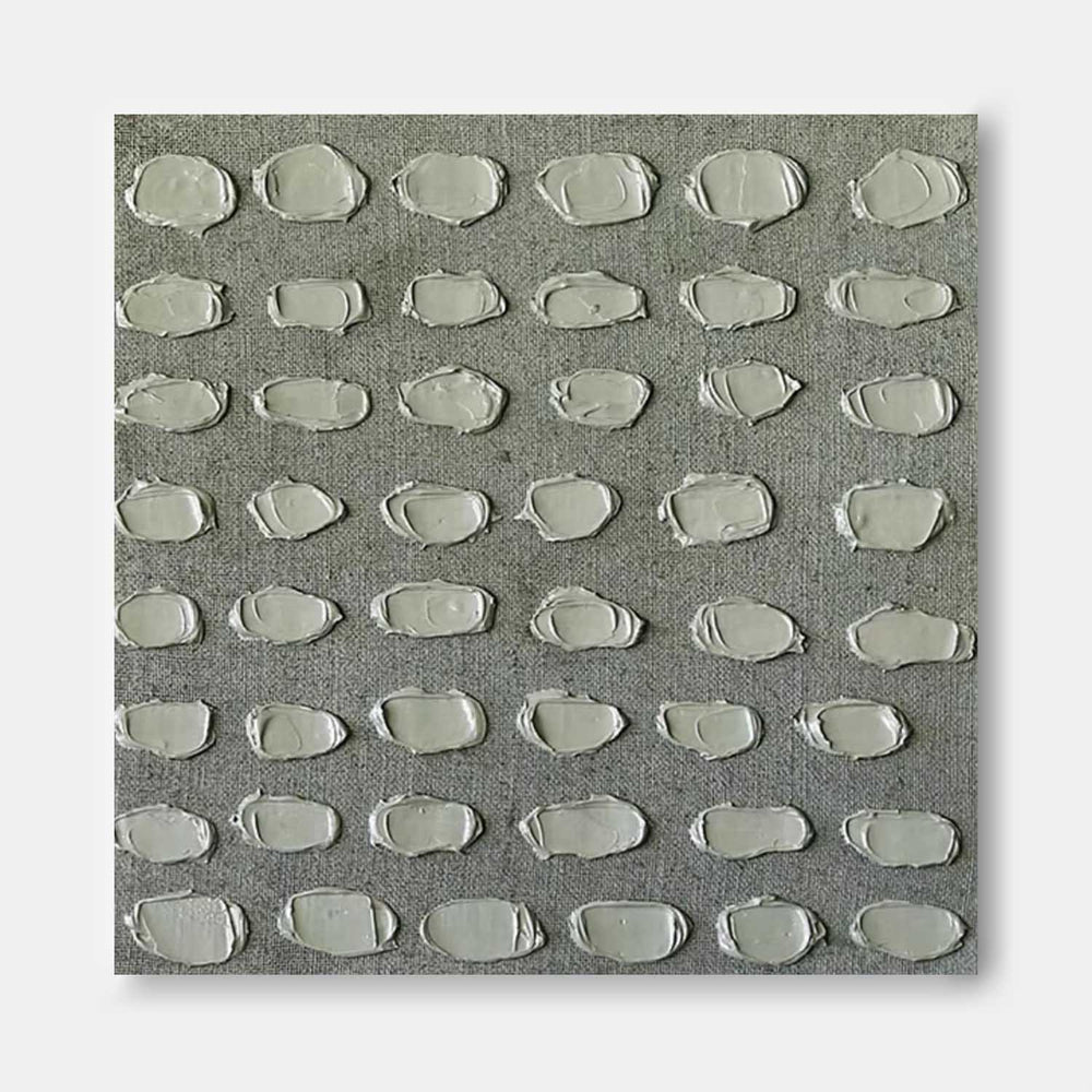 Minimalist Texture Canvas Acrylic Painting Large Creative Knife Painting Original Wall Art Grey Artwork