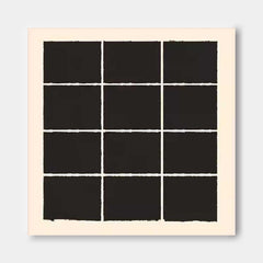 Square Modern Minimalist Canvas Acrylic Painting Large Abstract Artwork Original Geometry Wall Art