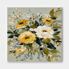 Vintage Floral Oil Painting Tulip Botanical Canvas Art Elegant Wildflower Retro Floral For Bedroom Aesthetic