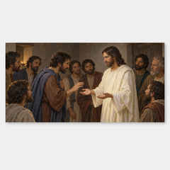 Thomas meets the risen Jesus among the disciples in John 20.