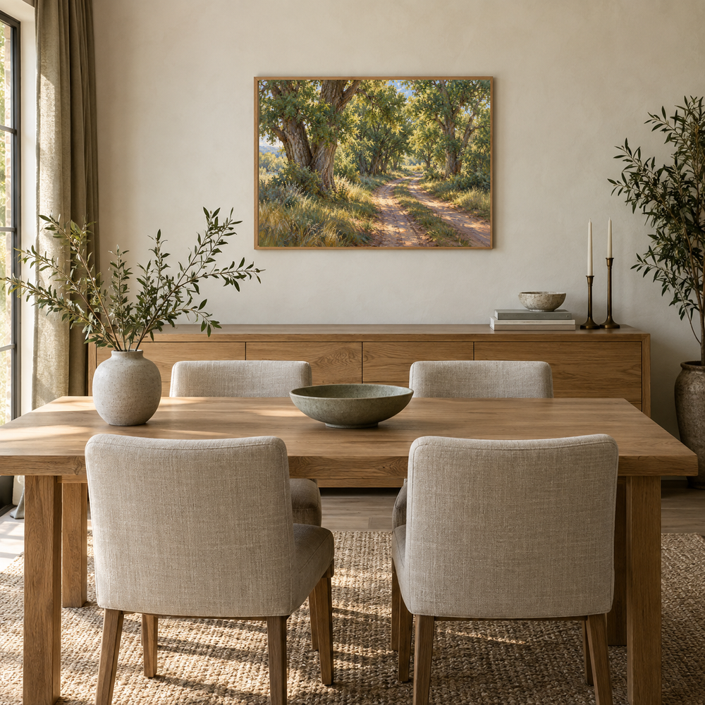 A Place to Rest Western oil painting displayed in an interior scene 4