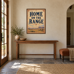 Home on the Range in a Texas ranch entryway