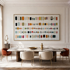 Color Spectrum Grid – Abstract Modern Textured Wall Art
