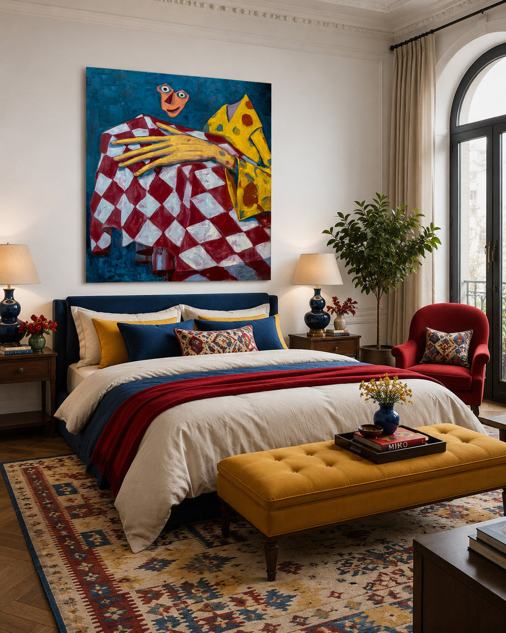 Colorful Surrealism Wall Art With Figurative Elements And Strong Visual Impact For Bold Home Statements