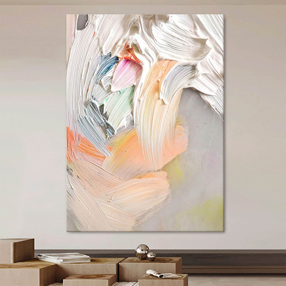 Abstract Colorful oil Painting On Canvas Modern Vibrant Wall Art Living Room Wall Home Decor