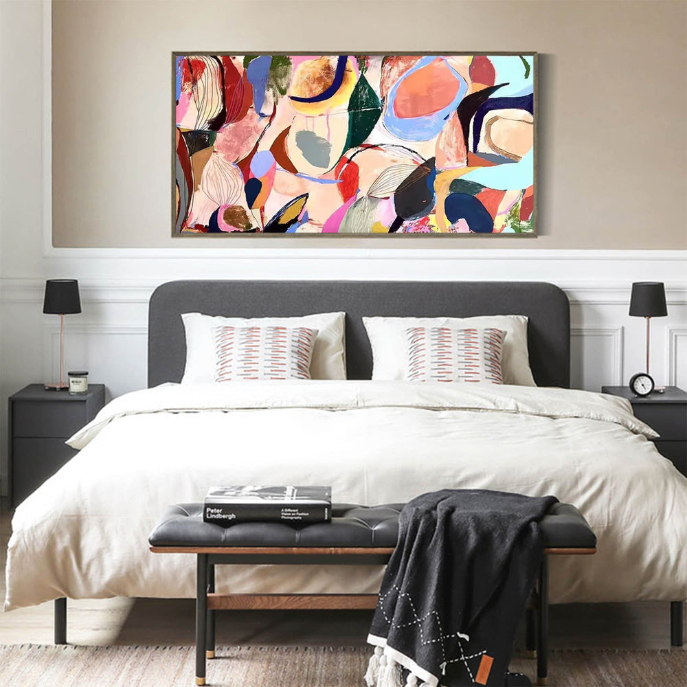 Original Abstract Colorful Painting On Canvas Modern Acrylic Painting Large Wall Art Home Decor