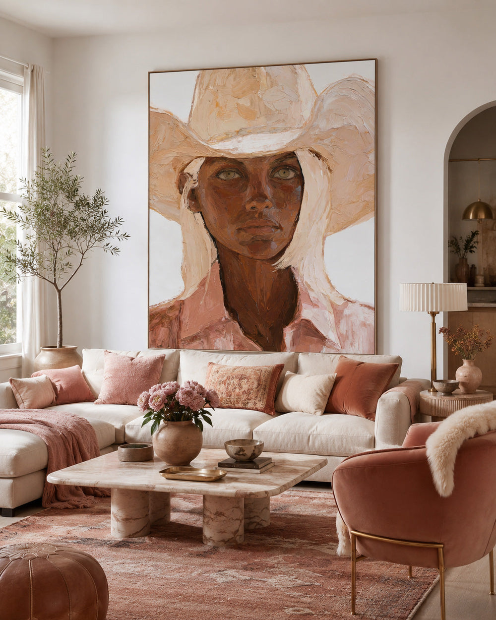 Expressive Figure Painting With Textured Brushstrokes For Gallery Wall