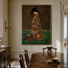 Velvet Bloom Heiress – Ornate Figurative Floral Wall Art