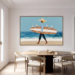 Coastal Wanderer – Figurative Wall Art
