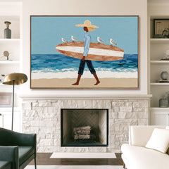 Coastal Wanderer – Figurative Wall Art