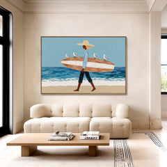 Coastal Wanderer – Figurative Wall Art