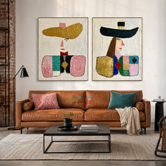 Modern Heritage – Abstract Portrait Wall Art Set