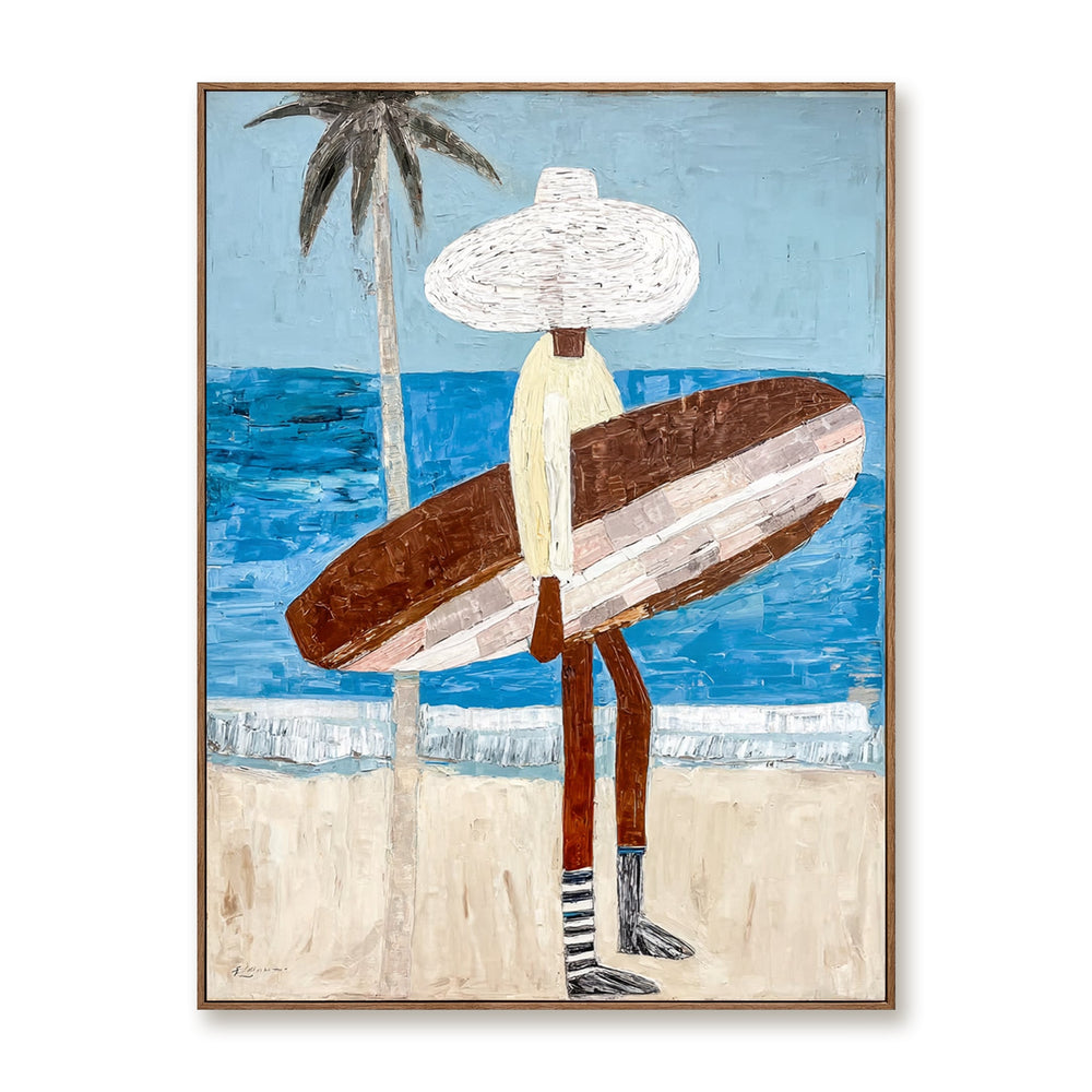 Palm Coast Reverie – Coastal Wall Art hand-painted wall art