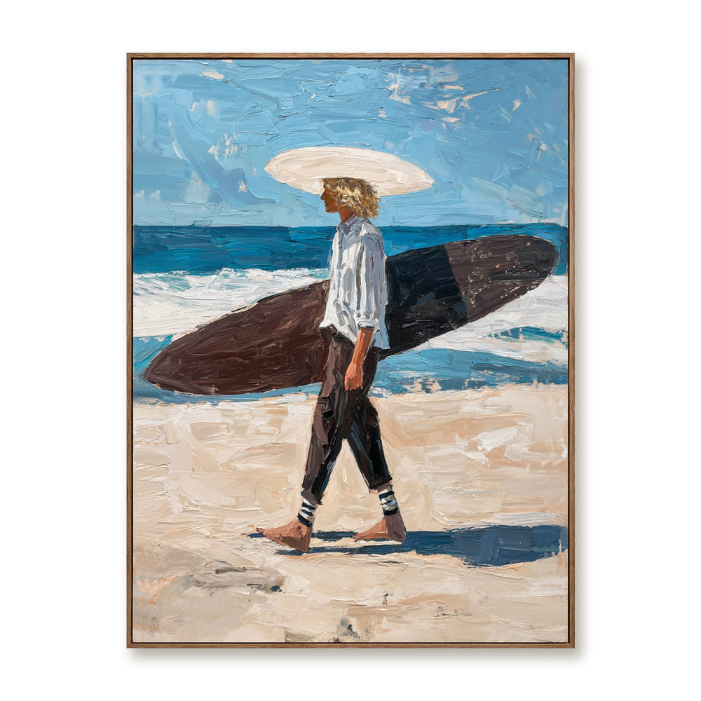 Saltwater Stroll – Coastal Wall Art hand-painted wall art