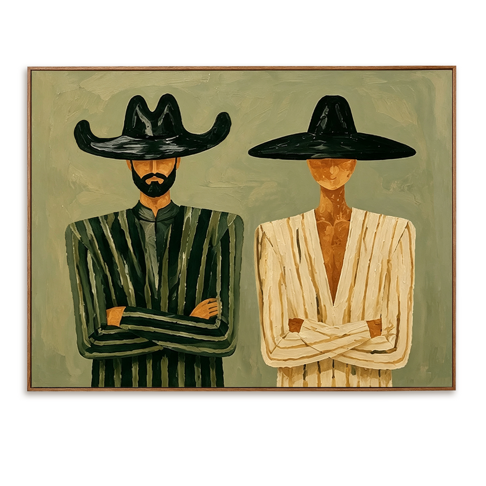 Silent Covenant – Modern Figurative Wall Art hand-painted wall art