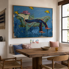 Skybound Reverie – Abstract Fashion Figurative Wall Art