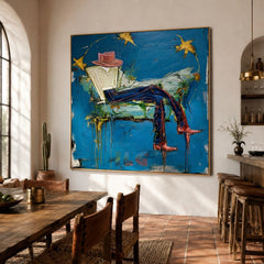 Starlit Drift – Contemporary Figurative Wall Art