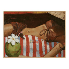 Summer Reverie – Coastal Lifestyle Figurative Wall Art hand-painted wall art