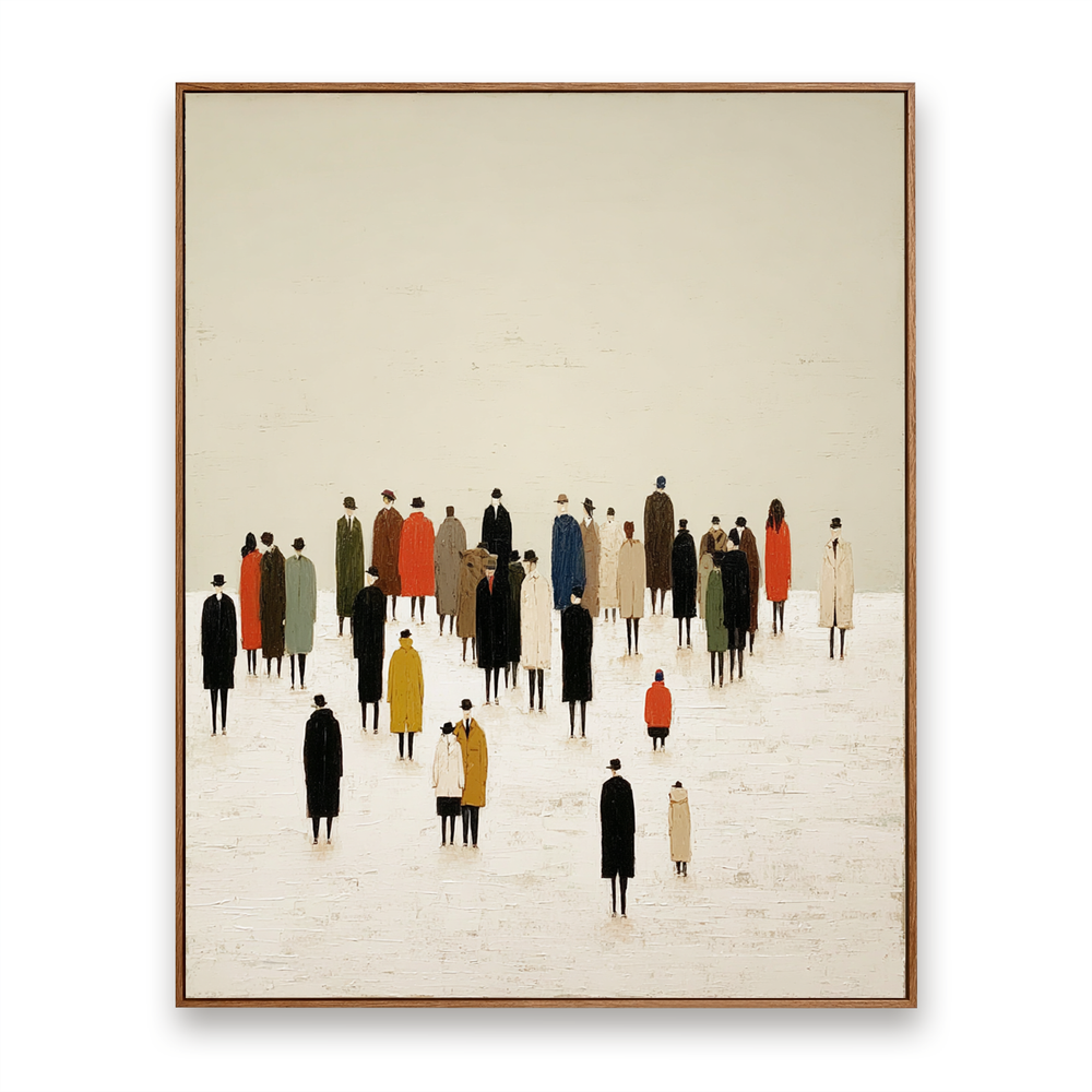 Urban March – Figurative Wall Art hand-painted wall art
