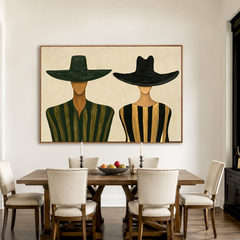 Urban Silhouettes – Abstract Minimalist Figure Wall Art