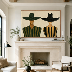 Urban Silhouettes – Abstract Minimalist Figure Wall Art