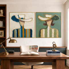 Woven Horizon Duo – Figurative Wall Art