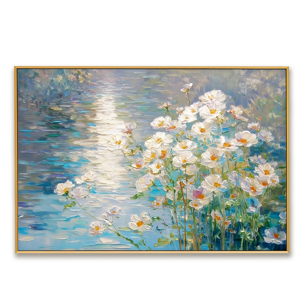 Luminous Meadow – Landscape Wall Art hand-painted wall art