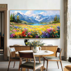 Golden Stillness – Mountain Meadow Lake Wall Art