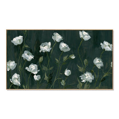 Ivory Garden Nocturne – Floral Wall Art hand-painted wall art