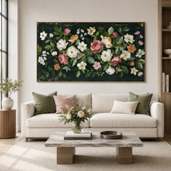 Midnight Rose Garden – Floral Wall Art