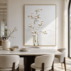 Moonlit Ivory Bloom – Floral Wall Art