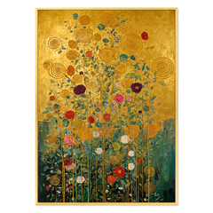 Radiant Spirals – Textured Floral Oil Painting hand-painted wall art