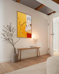 Bright Modern Textured Oil Painting Canvas Original Graffiti Abstract Wall Art Large Yellow Oil Painting Home Decor Gifts