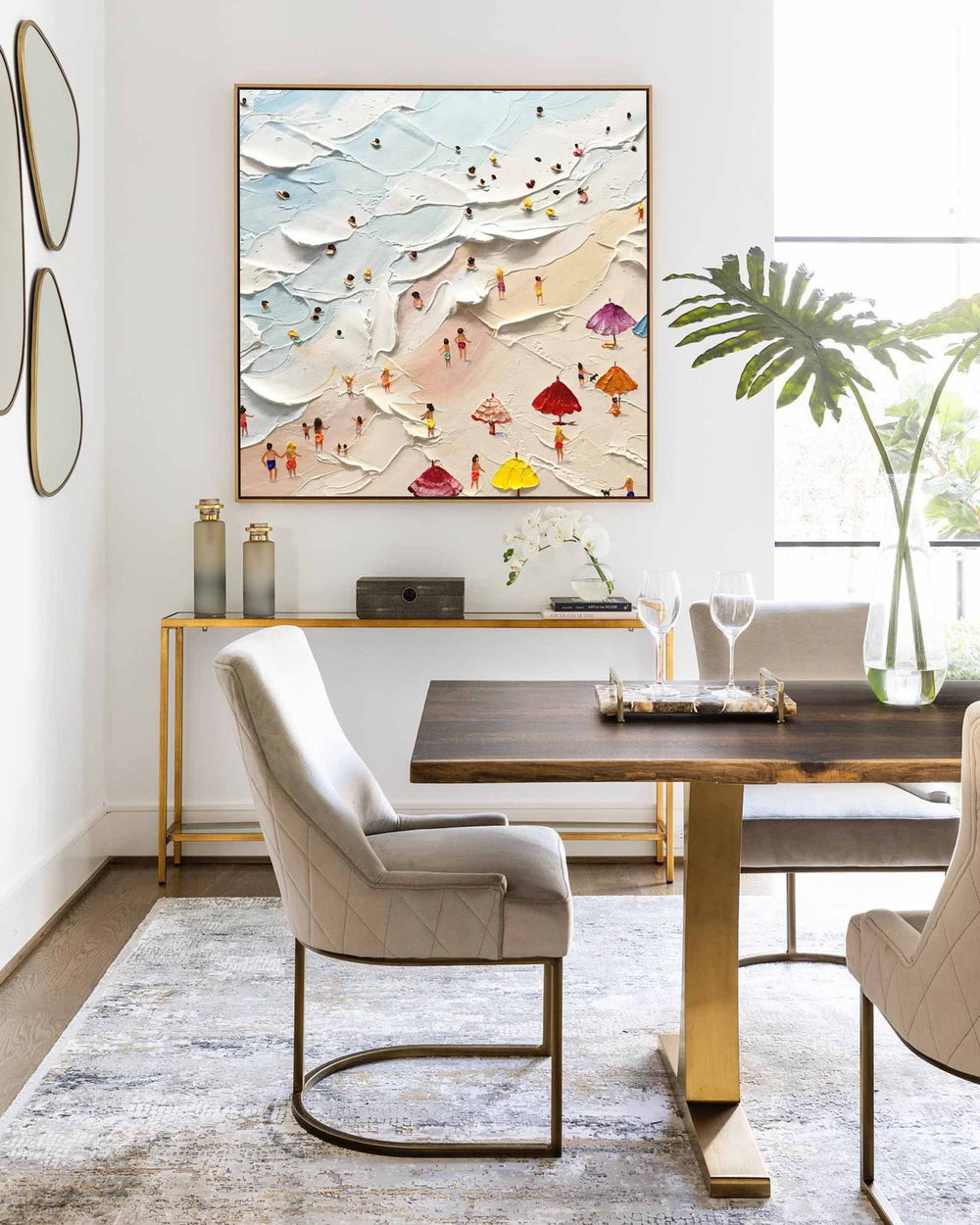 Sea And Beach Oil Painting Original Abstract Seascape Art Oil Painting On Canvas Bedroom Wall Decor