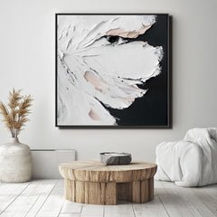 Whispers in the Gaze-Abstract Textured Eye Painting