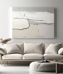 Eternal Horizon: Wabi – Wabi-Sabi Textured Abstract Wall Art